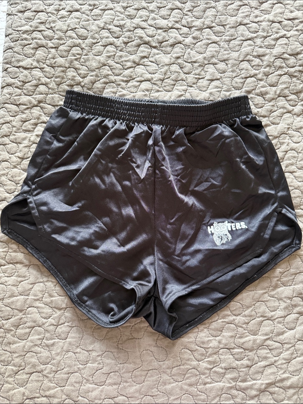 Hooters Black Women's Athletic Shorts with Logo